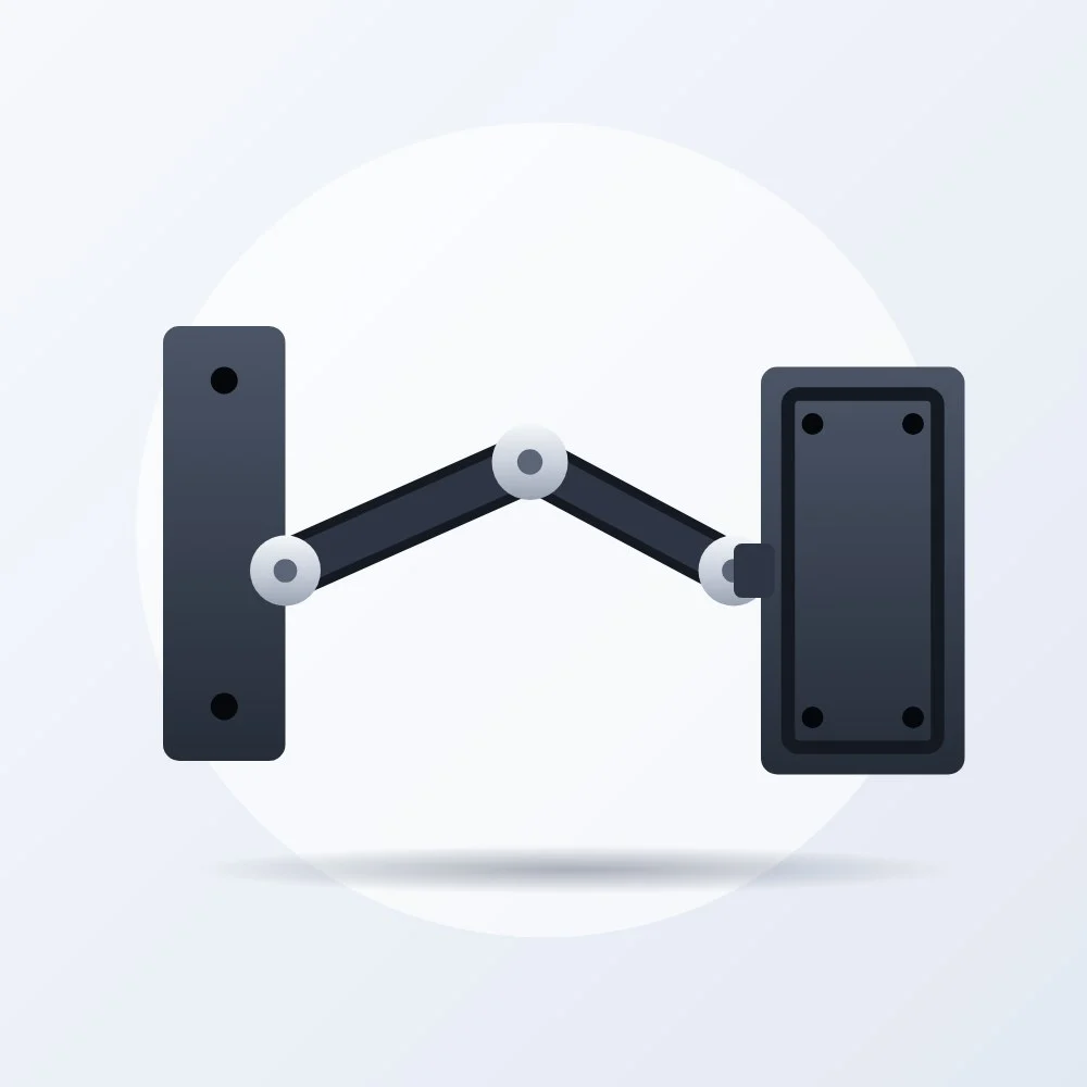Full-Motion TV Wall Mount (32"–65")
